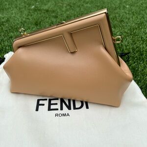 ❌SOLD❌NWT Fendi First Small - Dark Honey (Beige)